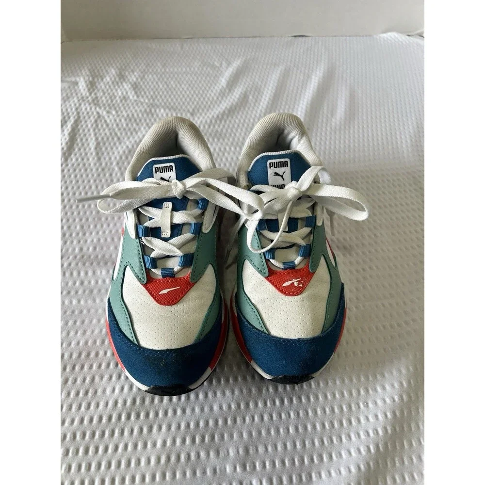 Kids Puma 387361-01 Lace-Up Multicolor Shoes Sneakers